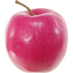 Kunstfruit decofruit - appel/appels - ongeveer 8 cm - rood - Kunstbloemen
