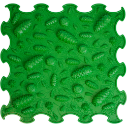 Ortoto Ortoto Sensory Massage Puzzle Mat Pinecones Donkergroen 1 stuks 30x30 cm