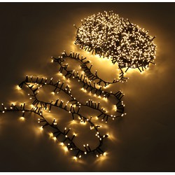 Groenovatie LED Kerstverlichting, Cluster, 10 Meter, 500 Lampjes, IP44, Extra Warm Wit