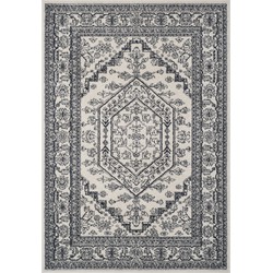 Safavieh Medallion Indoor Woven Area Rug, Adirondack Collection, ADR108, in Ivory & Navy, 183 X 274 cm