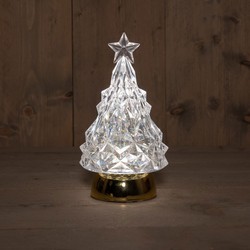 B.O. Tree Glitter Water Led Warm White Gold Base