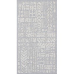  Buitenkleed - Balkon, Terras, Keuken - Modern Boho Tapijt SALLY - Grijs/Ivoor - 80x150 cm