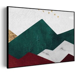 Muurwerken Akoestisch Schilderij - Kleurrijke Bergen 03 - Geluidsdempend Wandpaneel - Wanddecoratie - Geluidsisolatie - PRO (AW 0.90) L (100x72)