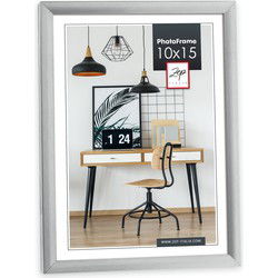 Zep Fotolijstje - zilverlkeurig - kunststof - voor foto van 10 x 15 cm - Fotolijsten