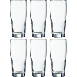 Arcoroc fluitjes bierglazen - 12x stuks - 330 ml - Bierglazen - Bierfluitjes - Glazen voor bier - Bierglazen