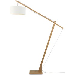 Vloerlamp Montblanc - Bamboe/Wit - 175x47x207cm