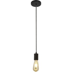 Hanglamp Squiggle Metaal Ø10cm Zwart