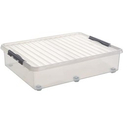 Sunware opslagbox met deksel kunststof 60 liter 80 x 50 x 20 cm - Opbergbox