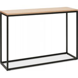 Consoletafel in industriële stijl RIVER 120x35x75 cm Beige