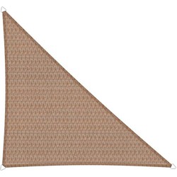 Compleet pakket: Sunfighters driehoek 4x5x6.4m Zand met RVS Bevestigingsset en buitendoekreiniger