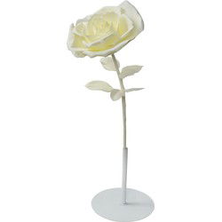 Clayre & Eef Decoratie Roos Wit Kunststof