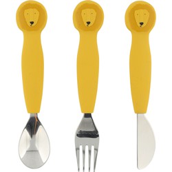 Trixie Trixie Silicone cutlery set 3-pack - Mr. Lion