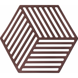 Krumble Siliconen pannenonderzetter Hexagon - Rood
