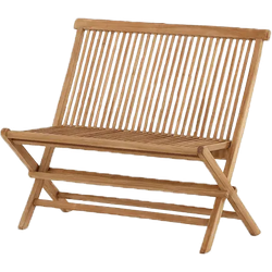 Joan houten tuinbank naturel - 100 x 62 cm