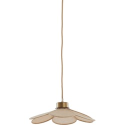 Light & Living - hanglamp - Fyano - bruin - textiel - E27 - 2979382
