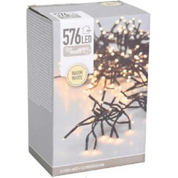 Clusterverlichting - warm wit buiten - 576 lampjes - 400 cm - Kerstverlichting kerstboom