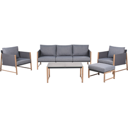 NOLA - Loungeset 5-zits - Grijs - Aluminium
