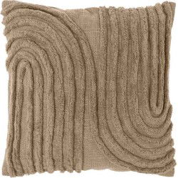 Unique Living - Sierkussen Maeve Taupe -45x45cm