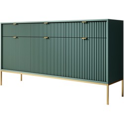 Meubella - Dressoir Navil 2 - Groen - 154 cm