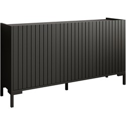 Meubella Dressoir Lemon - Zwart - 150 cm