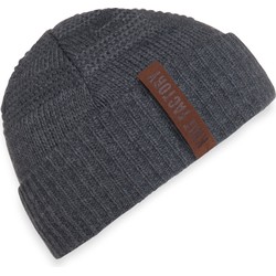 Knit Factory Sol Gebreide Muts Heren & Dames - Sloppy Beanie - Antraciet - One Size