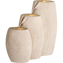 Beliani ARKLE - Decoratieve fontein-Beige-Hars