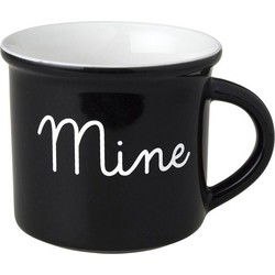 Dutch Rose Zwart/Wit Beker Mine Zwart