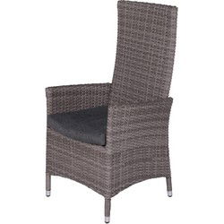 Mexico verstelbare fauteuil - organic grey - antraciet