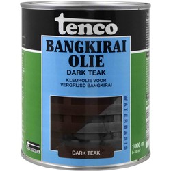 Bangkirai olie dark teak 1l verf/beits - tenco