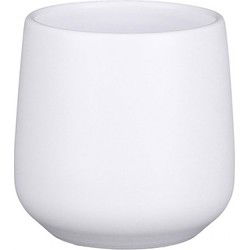 Amber pot rond wit mat h7xd8cm