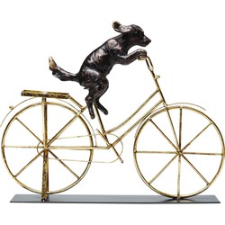 Kare Decofiguur Hond met fiets