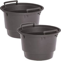 Prosperplast Kunststof binnenpot - 2x - 8 liter - 27,5 x 17 cm - Plantenpotten