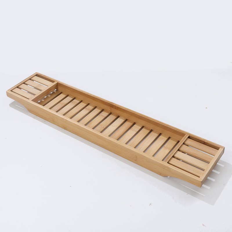 Decopatent® Badrekje voor over bad - 70 cm - Bamboe hout - Badrek - Badplank - Badbrug - Basic bad tafeltje voor in bad - Naturel - 