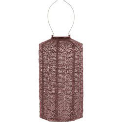LUMIZ Solar Lampion Folia Cylinder - 18 cm - Plum