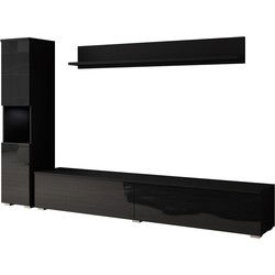 Meubella - Wandmeubel Pure - Zwart