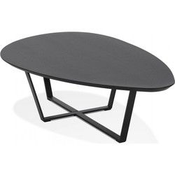 DROP design salontafel woonkamer 140x80x33 cm Zwart