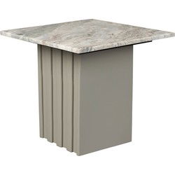 Dutchbone Clayton Bijzettafel Vierkant 40x40 cm Marmer 