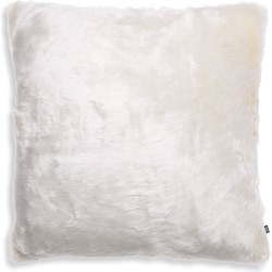 Eichholtz Kussen Alaska - Sierkussen - Eigentijds design - Kussens woonkamer - Imitatiebont - 60x60cm - White Faux Fur