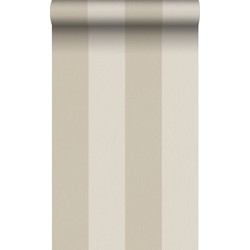 Origin Wallcoverings behang strepen donker beige - 53 cm x 10,05 m - 347016