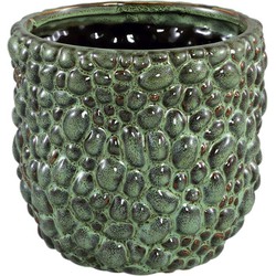 PTMD Danillo Bloempot - 16 x 16 x 15 cm - Keramiek - Groen