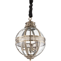 Lampenbaas - Landelijke Hanglamp - World - Ideal Lux - Zwart - Binnen - Woonkamer - Keuken - Slaapkamer - 3 Lichtpunten - E27 Fitting - 40W