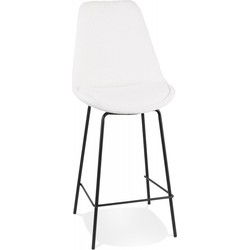 LEONIE halfhoge snackkruk 49x45x105 cm Wit