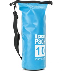 Decopatent® Waterdichte Tas - Dry bag - 10L - Ocean Pack - Dry Sack - Survival Outdoor Rugzak - Drybags - Boottas - Zeiltas -Blauw