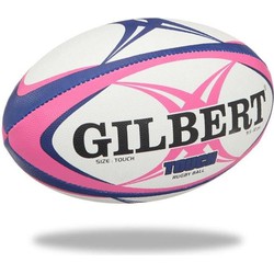 GILBERT Touch rugbybal - maat 4 - heren - roze en blauw
