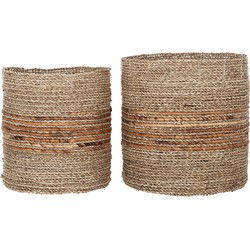 MUST Living Baskets Carvoeiro large, set of 2,32xØ30 cm / 30xØ26 cm