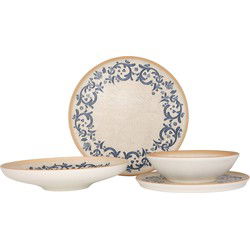 Bonna Serviesset - Viento - 24 delig - 6 Personen - Porselein