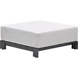 Levanto loungetafel - 100x100 cm - carbon black -valley sand