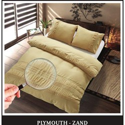 Hotel Home Collection - Dekbedovertrek - Plymouth - 200x200/220 +2*60x70 cm - Zand