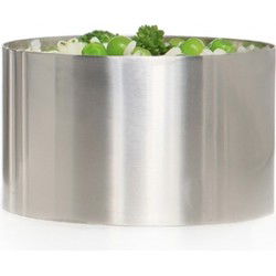 Garneerring RVS - dia 9 cm - zilver - Keuken/bakplaat vormpjes - Garneergerei