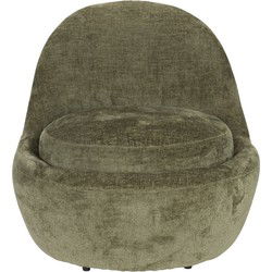 Fauteuil Groen Stof - 61x61x83cm - Nash